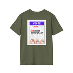 Vote Direct Democracy Flag T-Shirt — Vote for Direct Democracy Graphic Tee
